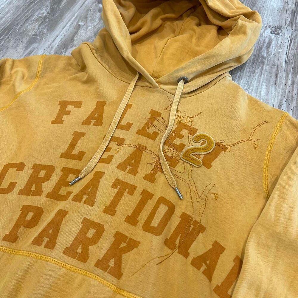 H&M Men's 90s/y2k retro gorpcore yellow hoodie